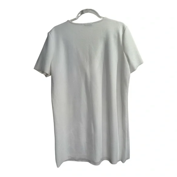 Zara White and Blue Midi Dress - Picture 7 of 9